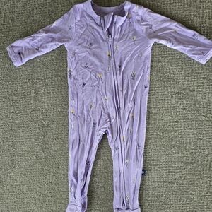 Larkspur Floral Footie - 0/3mo